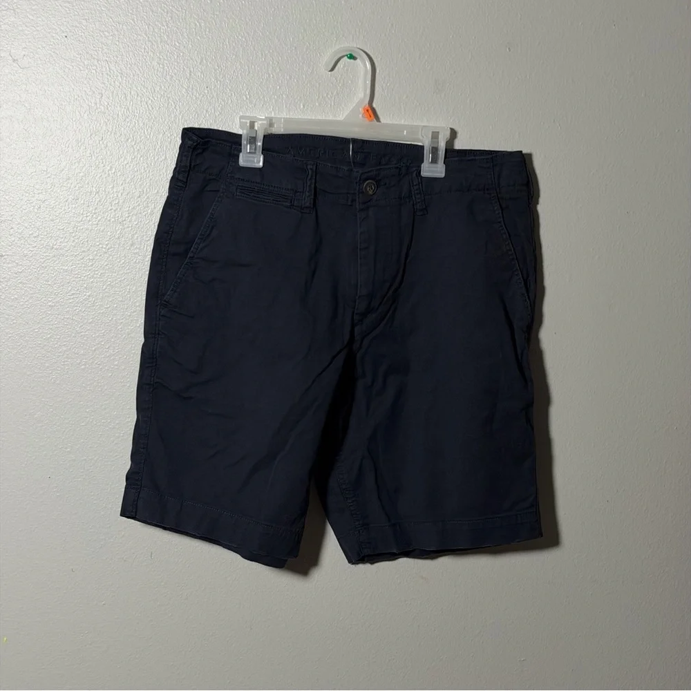 American‎ Eagle Men's Flex Navy Classic Chino Casual Shorts size 32